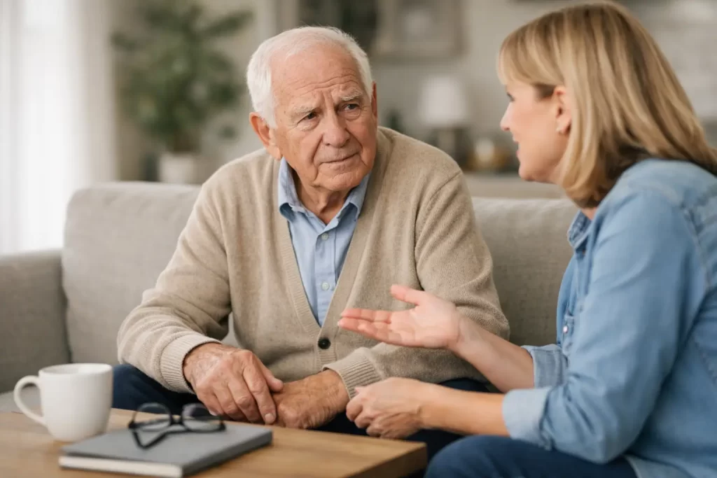 Een gesprek voeren met geheugenverlies thuis